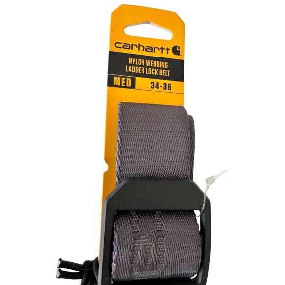 Carhartt Nylon Lock Ladder Medium 34/36 Webbing Belt NWT Black - Picture 5 of 10